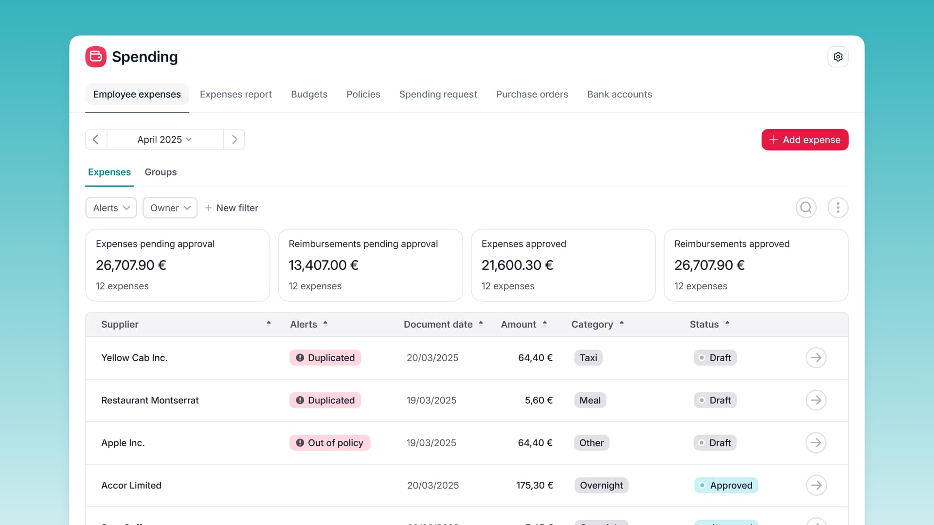 Detecte despesas duplicadas instantaneamente