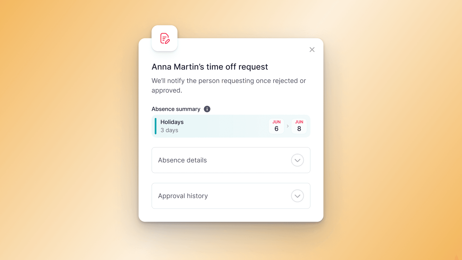 Recomendações inteligentes para gerenciar ausências