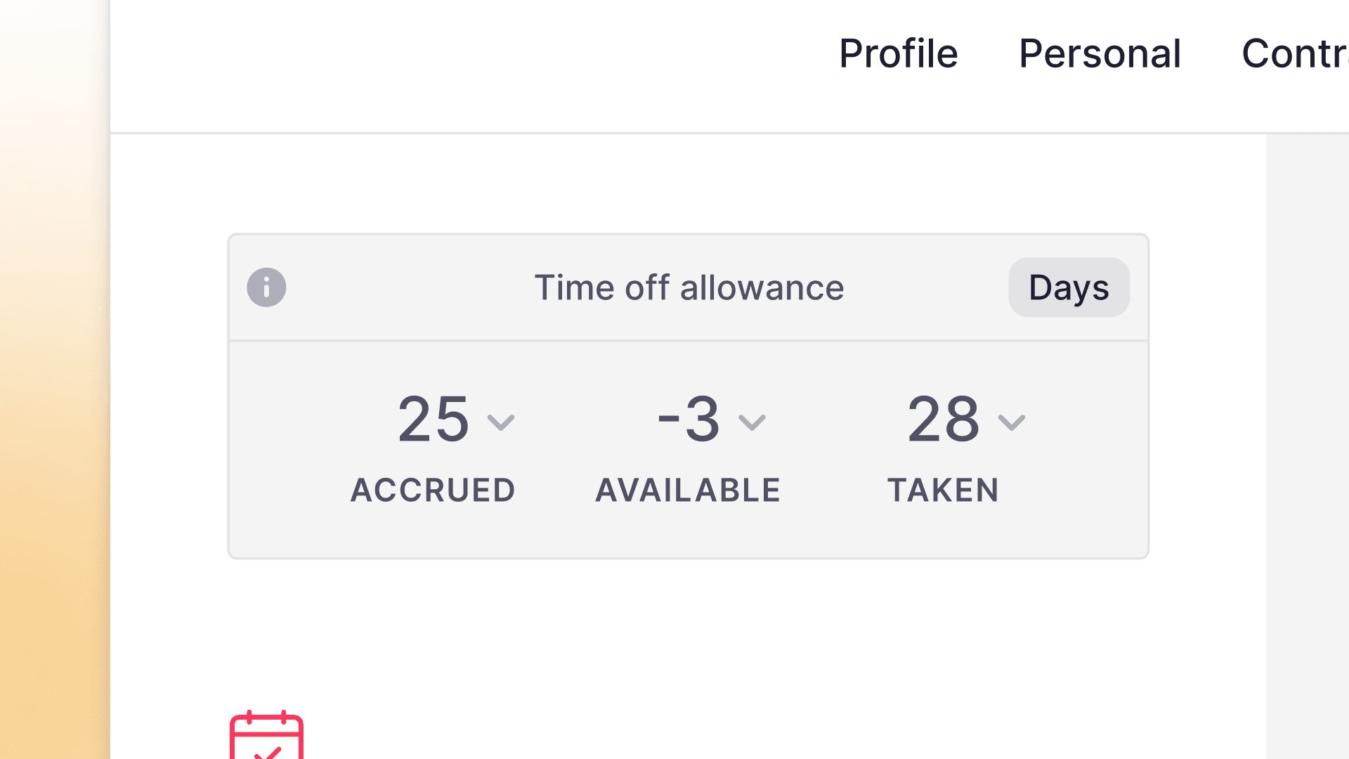 Limite os pedidos de ausência do ciclo seguinte