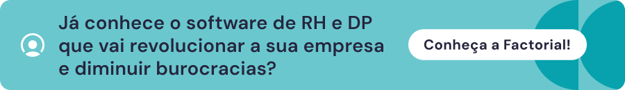 imagem azul em formato de banner, com logo branca da empresa factorial, frase convidando para conhecer o software e botão escrito Conheça a Factorial